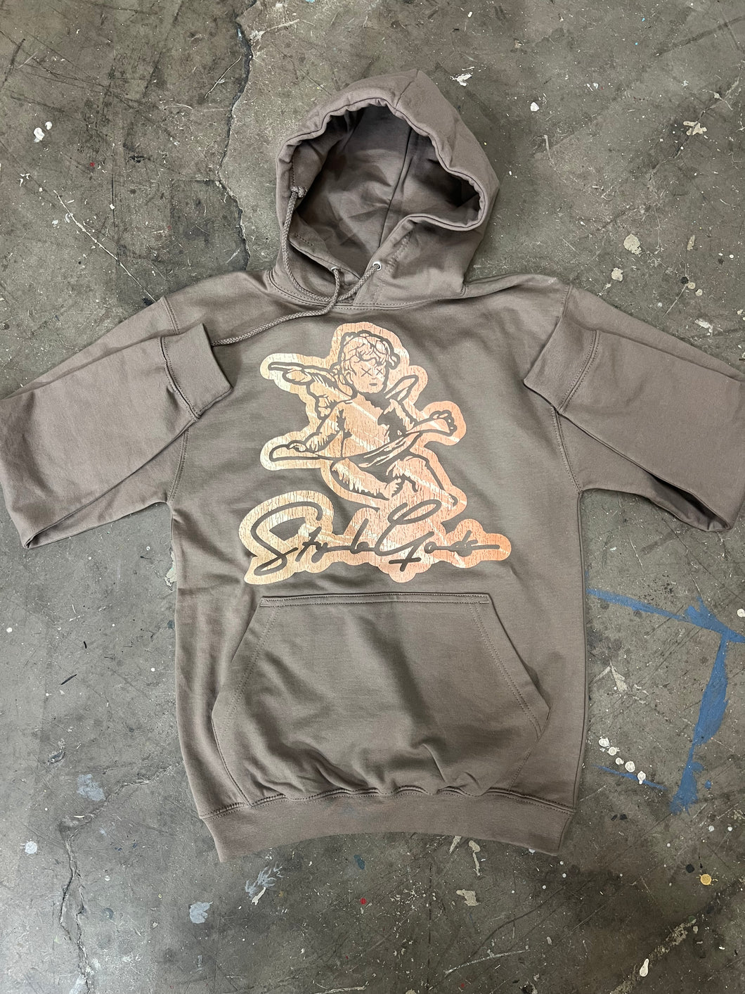 StyleGods Angel Hoodie - Washed Brown