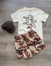 StyleGods Distressed Outline Angel - Tan\Brown