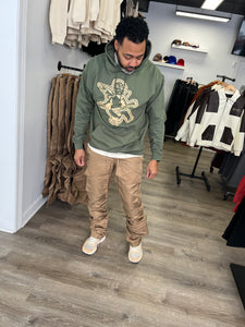 StyleGods Angel Hoodie - Olive\Tan