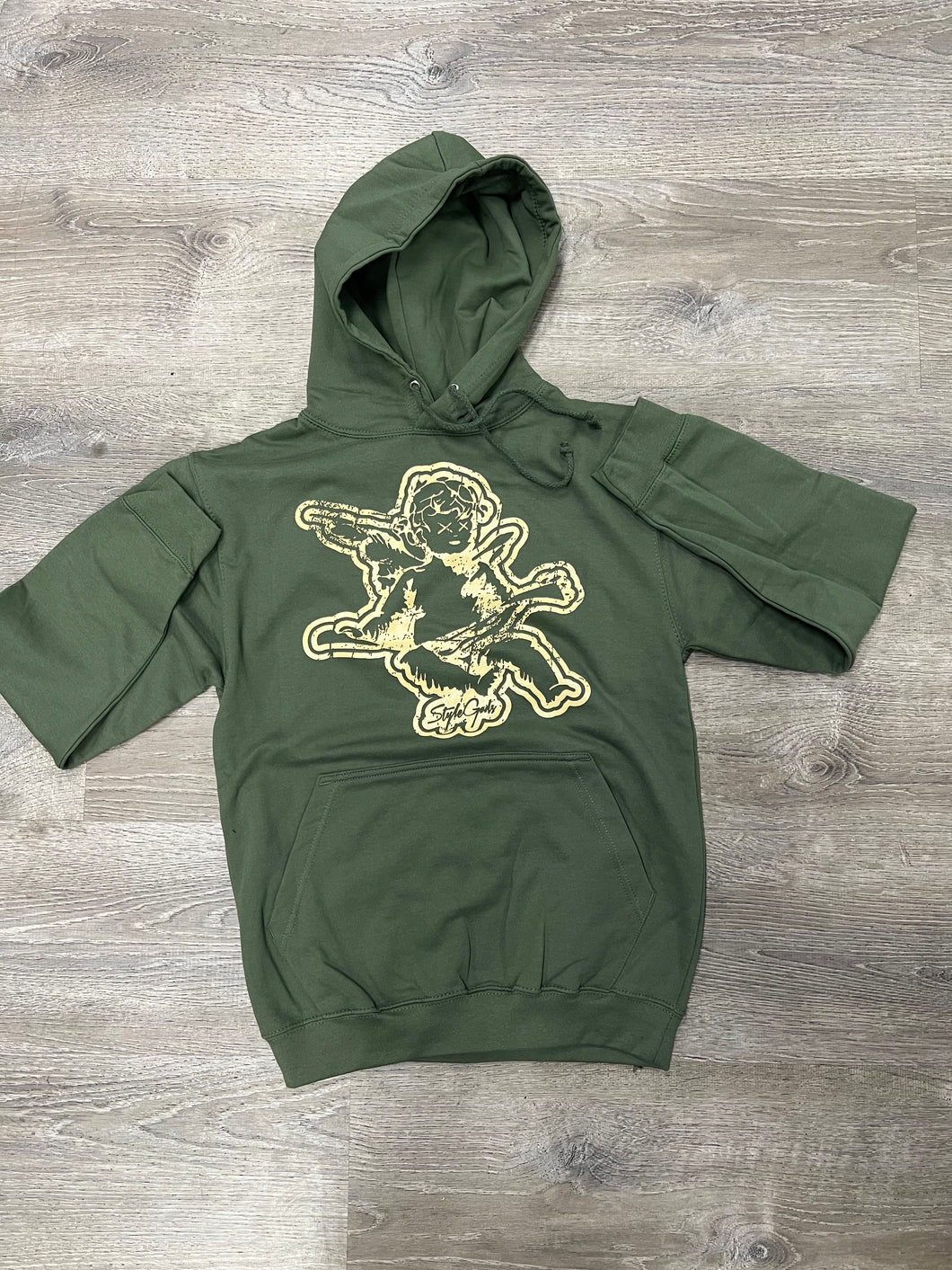 StyleGods Angel Hoodie - Olive\Tan