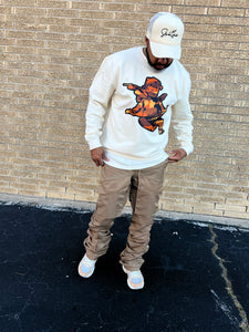 StyleGods Camo Angel Crew - Tan/Multi