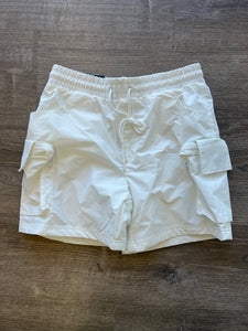 Rebel Cargo Shorts - White