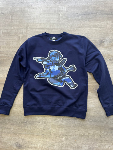 StyleGods Camo Angel Crew - Navy/Multi