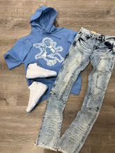 StyleGods Angel Hoodie - Columbia Blue\White