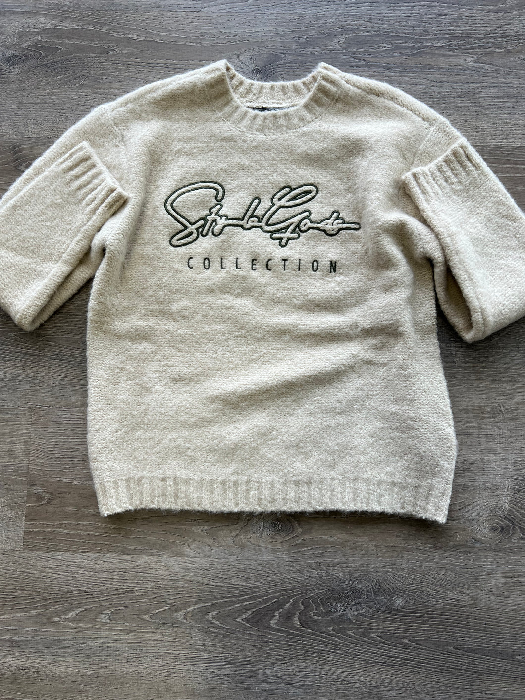 StyleGods Signature Oversized Sweater - Tan \Olive