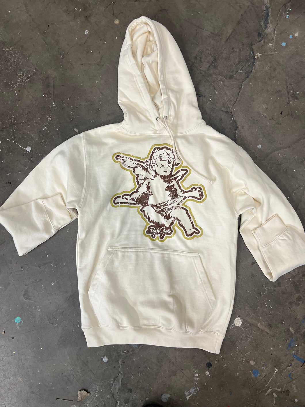 StyleGods Angel Hoodie - Tan\Brown