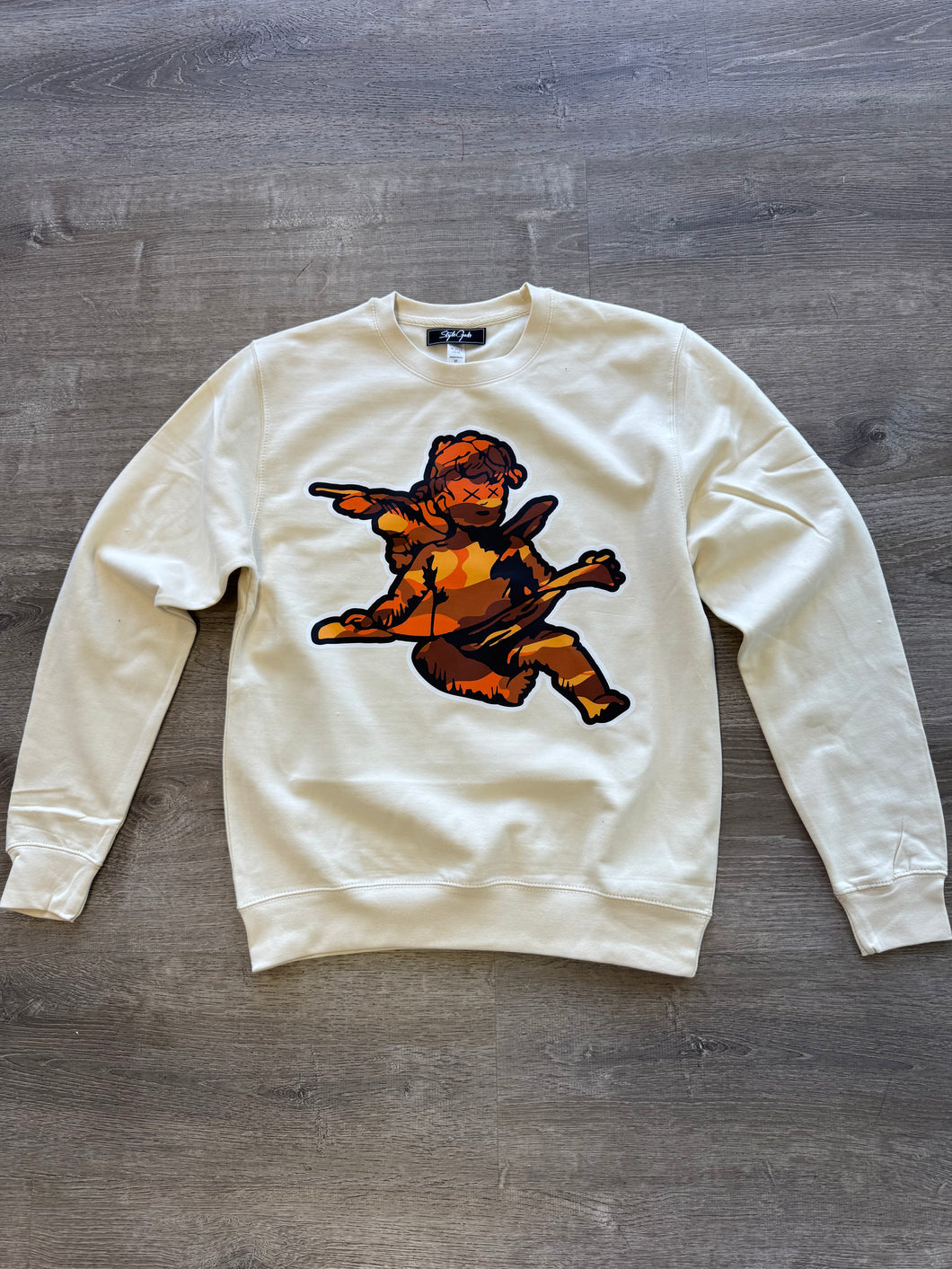 StyleGods Camo Angel Crew - Tan/Multi