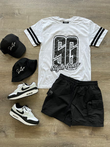 StyleGods Jersey T-Shirt - White \Black