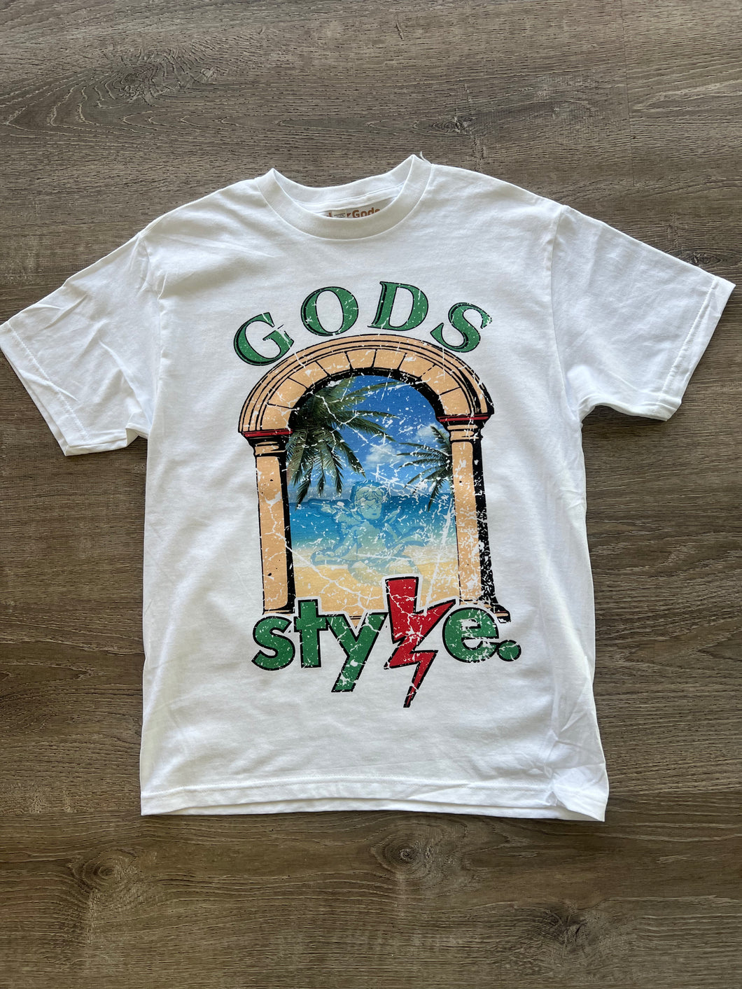 StyleGods Island T-Shirt - White\Multi